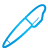Pen, Basic, Blue Black icon
