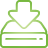 green, Basic, download, Hard, drive YellowGreen icon