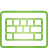 Basic, Keyboard, green YellowGreen icon
