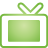 Basic, television, green DarkKhaki icon