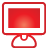 monitor, red, Basic Crimson icon