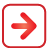 red, navigation, button, Basic, right Crimson icon