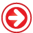 navigation, red, Basic, right, frame Crimson icon