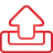 outbox, red, Basic Crimson icon