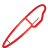 Pen, red, Basic Black icon