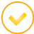 button, yellow, Basic, Check Orange icon