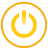 power, yellow, Basic, button Orange icon