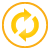 Basic, Synchronize, button, yellow Orange icon