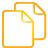 documents, Basic, yellow Orange icon