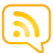 feed, Basic, yellow, Comment Orange icon
