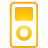Basic, ipod, yellow Orange icon