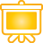 Basic, Presentation, yellow Gold icon