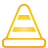 yellow, Basic, cone, Traffic Black icon
