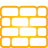 wall, Basic, yellow Orange icon