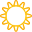 yellow, weather, Basic, sun Orange icon