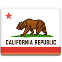 California, flag Crimson icon