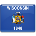 flag, wisconsin DarkSlateBlue icon