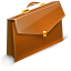 Briefcase, case, suitcase, career, job, travel SaddleBrown icon