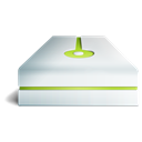 Hdd, lime Black icon