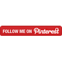 pinterest, button, Follow, on Firebrick icon