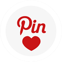 pinterest, Pinlove, round WhiteSmoke icon