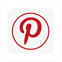 pinterest, square, Logo WhiteSmoke icon