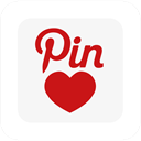 pinterest, square, Pinlove WhiteSmoke icon