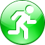 pedestrian, pass, Footer, footpassenger, Escape, scoot, walk, Move, flee, race, Follow, Run, Course, base, Go, foot-slogger LimeGreen icon