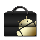 Android, market Black icon