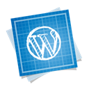 Social, Wordpress, Blueprint Black icon