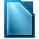libreoffice, writer SteelBlue icon