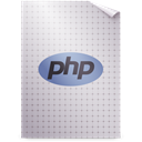 Php, Application, mime, Gnome LightGray icon