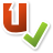 ubuntuone, synchronized, Emblem Chocolate icon