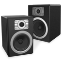speakers, twin, experience DarkSlateGray icon