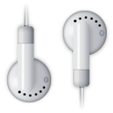 Headphones, ipod Black icon