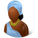 Female, African Black icon