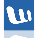 Mirror, word SteelBlue icon