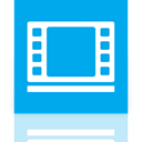 Mirror, videos, Library DeepSkyBlue icon