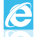 internet, Explorer, Mirror MediumTurquoise icon