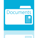 Folder, documents, Mirror DarkTurquoise icon