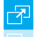 Mirror, screen, Full DeepSkyBlue icon