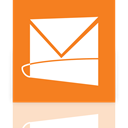 Live, Mirror, Hotmail DarkOrange icon