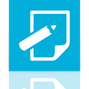 notepad, Mirror DarkTurquoise icon