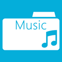 Folder, music DarkTurquoise icon