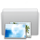 Folder, picture, Graphite LightGray icon