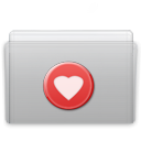 Favorite, Folder, Graphite Silver icon