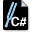 C# Black icon