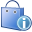Information, shoppingbag CornflowerBlue icon