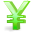 Money, yen YellowGreen icon