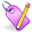 tag, purple, Edit Black icon